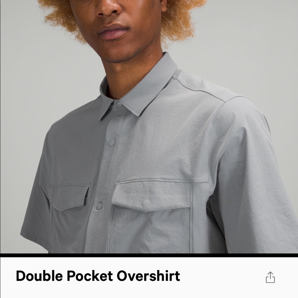 Lulu lemon double pocket over shirt.